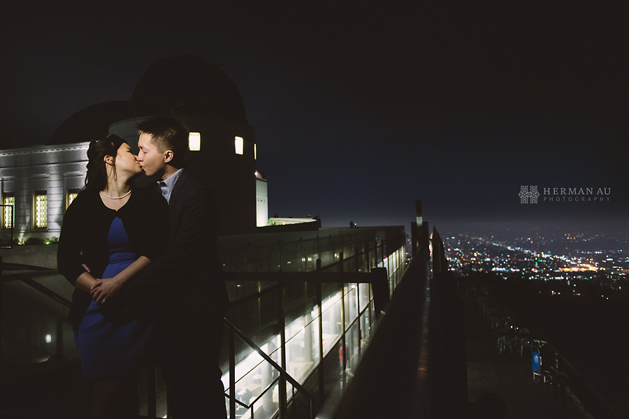 Los Angeles night time engagement session 2