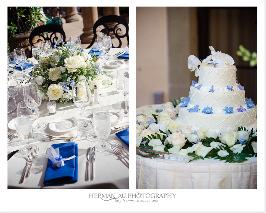 wedding cake and table decoration